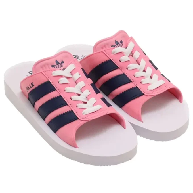 Adidas Gazelle Beach Slides ”Pink Dark Blue”