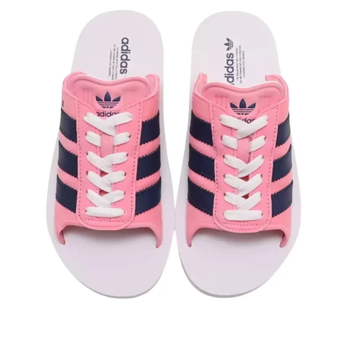 Adidas Gazelle Beach Slides ”Pink Dark Blue”