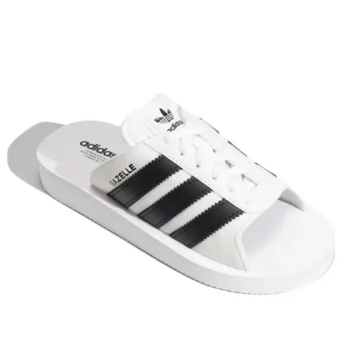 Adidas Gazelle Beach Slides ”Vit Svart”