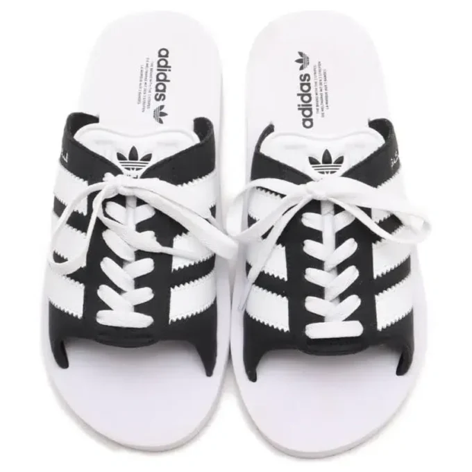 Adidas Gazelle Beach Slides ”Vit Svart”