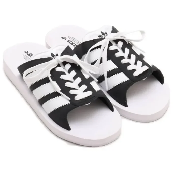 Adidas Gazelle Beach Slides ”Vit Svart”