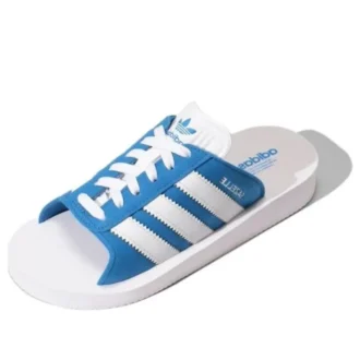 Adidas Gazelle Beach Slides ”White Blue”