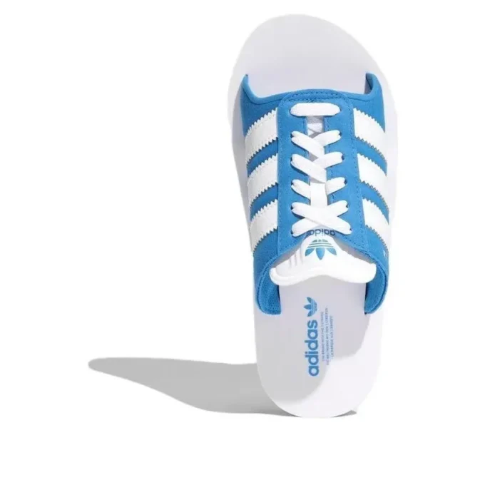Adidas Gazelle Beach Slides ”White Blue”