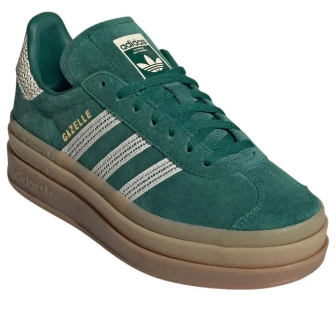 Adidas Gazelle Bold ”Collegiate Green White Gold”
