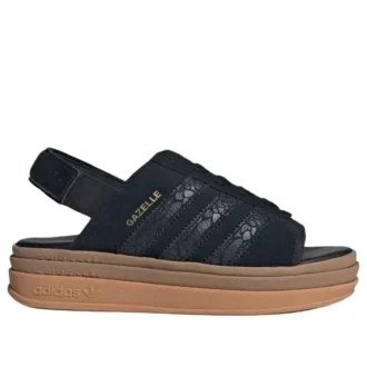 Adidas Gazelle Bold Sandals ”Core Black Snakeskin”
