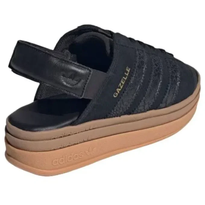 Adidas Gazelle Bold Sandals ”Core Black Snakeskin”