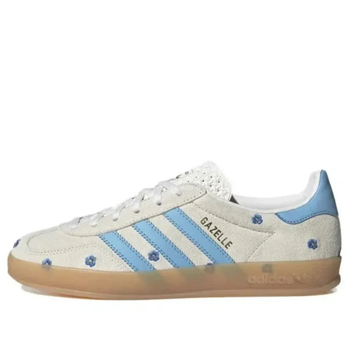 Adidas Gazelle Indoor Floral ”Vitblå” Adidas Gazelle Indoor Floral ”Vitblå”