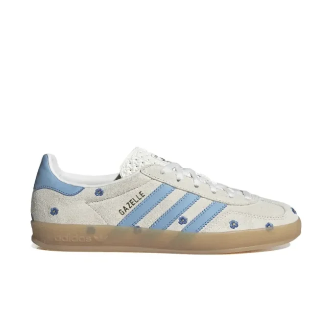 Adidas Gazelle Indoor Floral ”Vitblå” Adidas Gazelle Indoor Floral ”Vitblå”