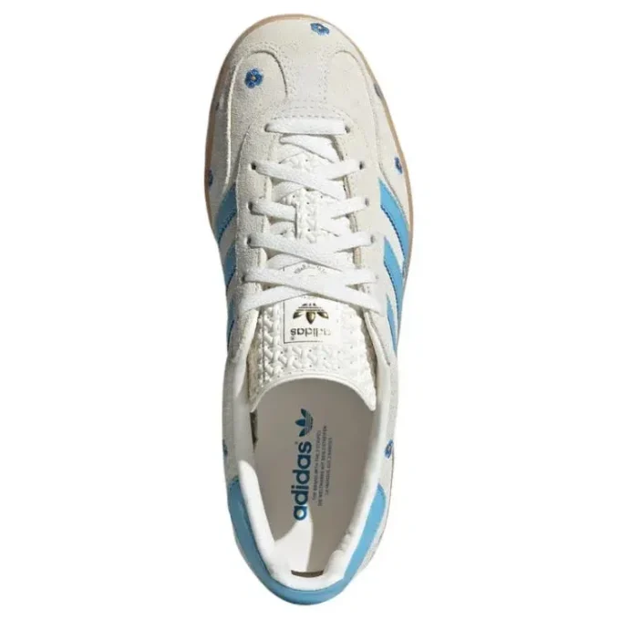 Adidas Gazelle Indoor Floral ”Vitblå” Adidas Gazelle Indoor Floral ”Vitblå”