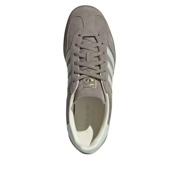 Adidas Gazelle Indoor ”Silver Pebble Linen Green Gum”