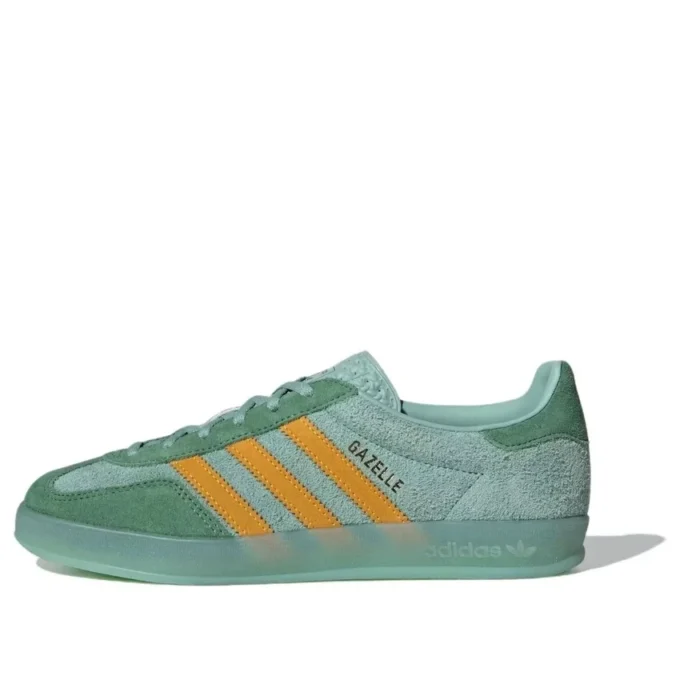 Adidas Gazelle Indoor-skor ”Green Orange”