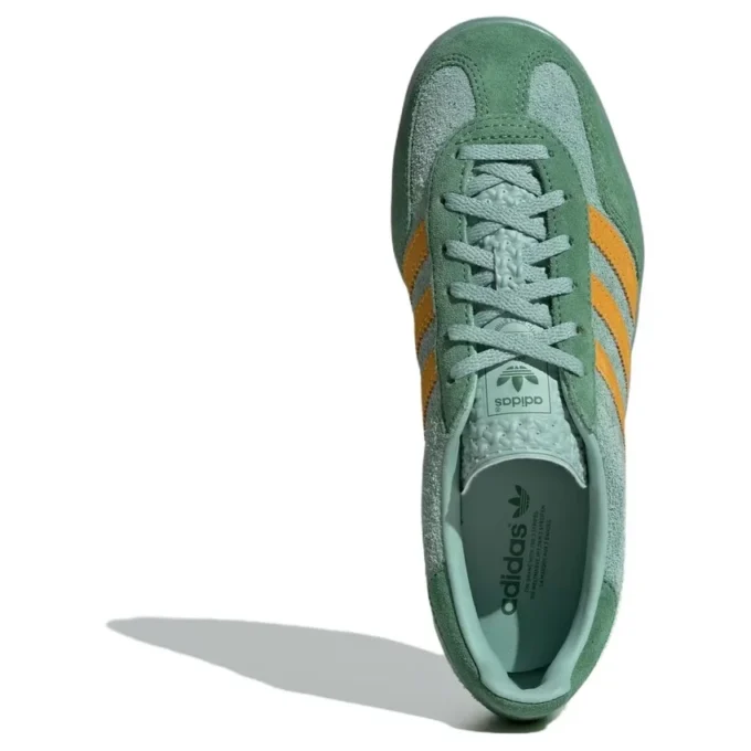 Adidas Gazelle Indoor-skor ”Green Orange”