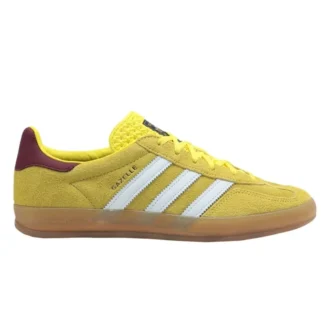 Adidas Gazelle inomhusskor ”Bright Yellow Burgundy”