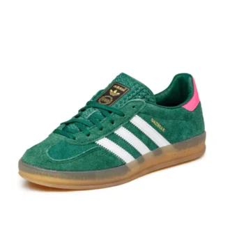 Adidas Gazelle inomhusskor ”Collegiate Green Pink”
