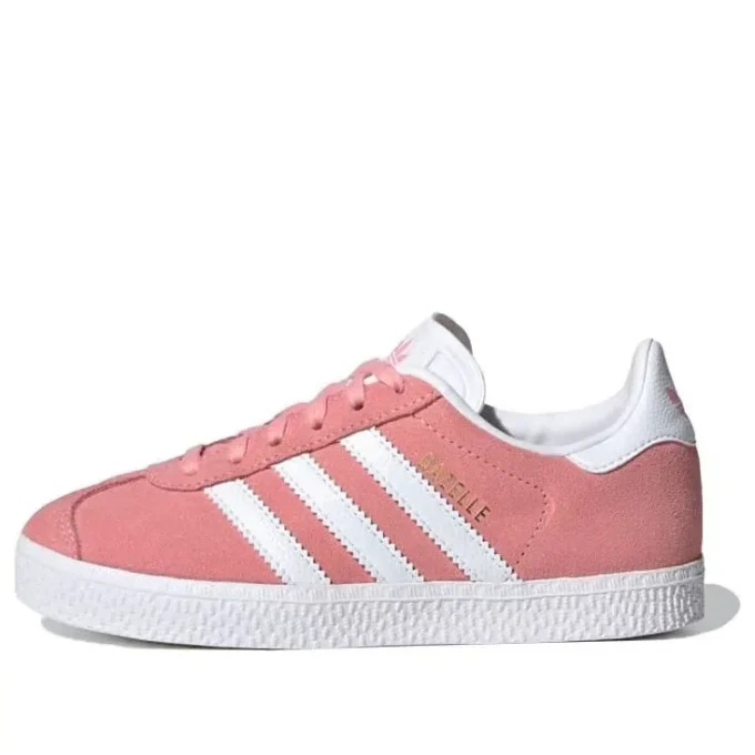 Adidas Gazelle J-skor ”Pink White Golden”