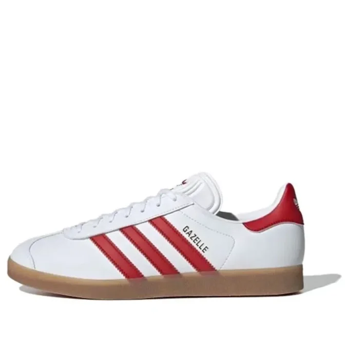 Adidas Gazelle Leather ”White Red Gum”