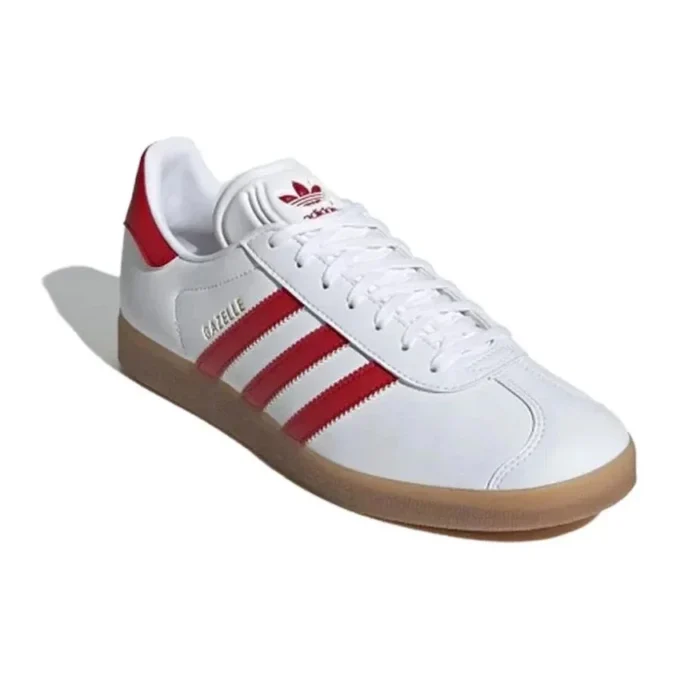 Adidas Gazelle Leather ”White Red Gum”