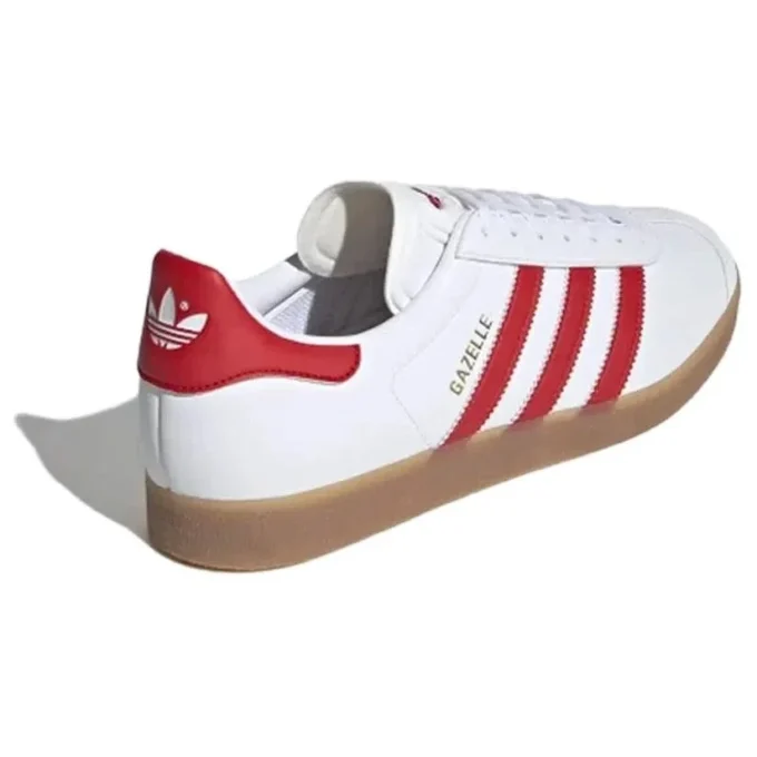 Adidas Gazelle Leather ”White Red Gum”