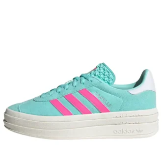 Adidas Gazelle-skor ”Flash Aqua Lucid Pink”