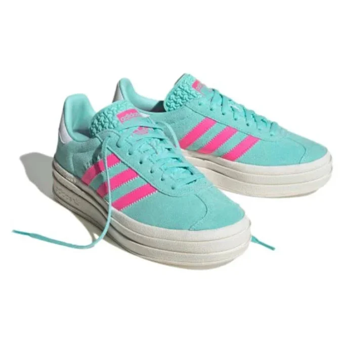 Adidas Gazelle-skor ”Flash Aqua Lucid Pink”