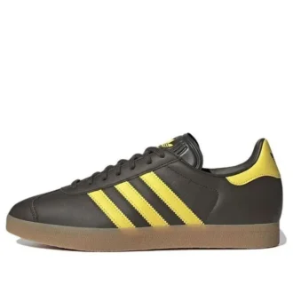 Adidas Gazelle-skor ”Shadow Olive Impact Yellow”