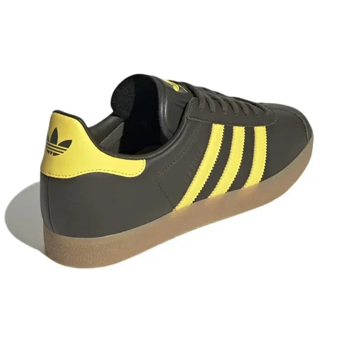 Adidas Gazelle-skor ”Shadow Olive Impact Yellow”