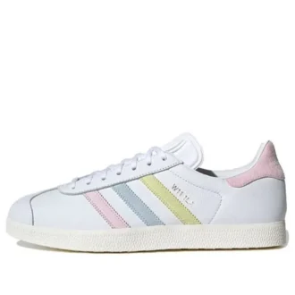 Adidas Gazelle-skor ”Vit Gul Blå Rosa”