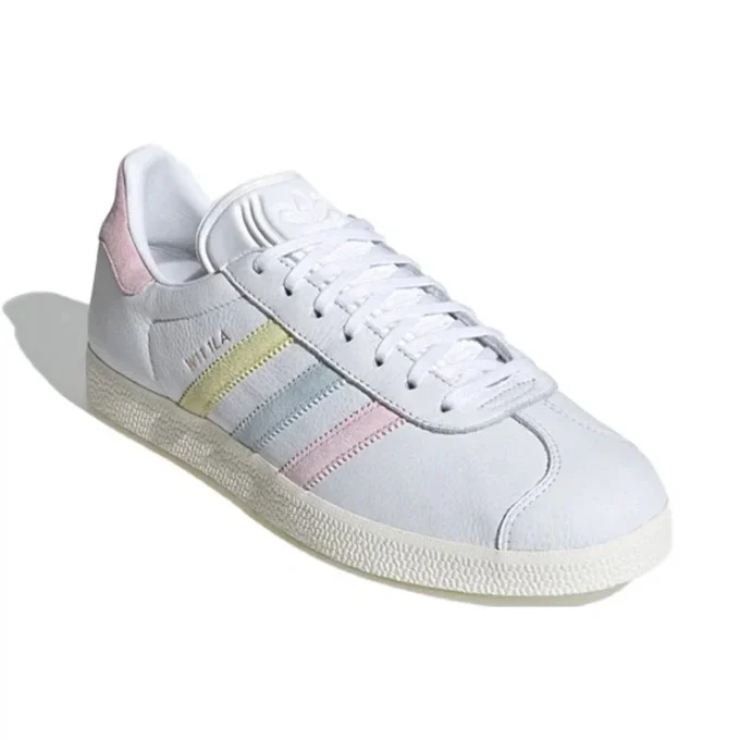Adidas Gazelle-skor ”Vit Gul Blå Rosa”