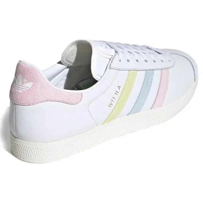 Adidas Gazelle-skor ”Vit Gul Blå Rosa”