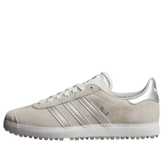 Adidas Gazelle Spikeless Golf ”Crystal White Silver Metallic”