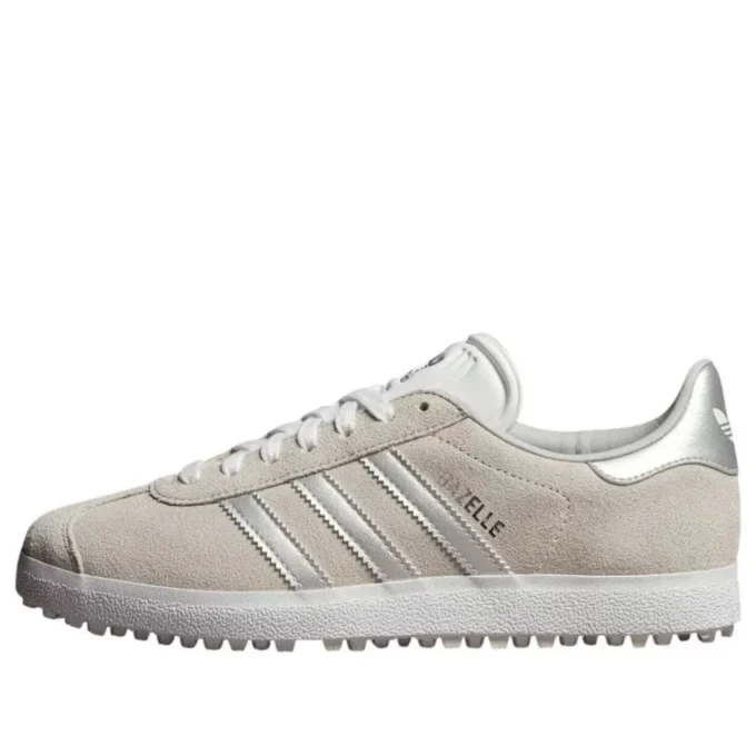 Adidas Gazelle Spikeless Golf ”Crystal White Silver Metallic”