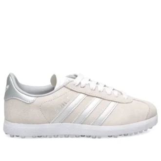 Adidas Gazelle Spikeless Golf ”Crystal White Silver Metallic”