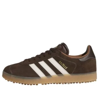 Adidas Gazelle Spikeless Golf ”Dark Brown Chalk White”