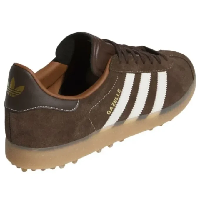 Adidas Gazelle Spikeless Golf ”Dark Brown Chalk White”