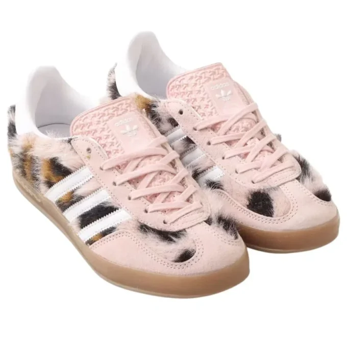 Adidas X Atmos Pink Gazelle Indoor ”Trinity Leopard Sand Pink”