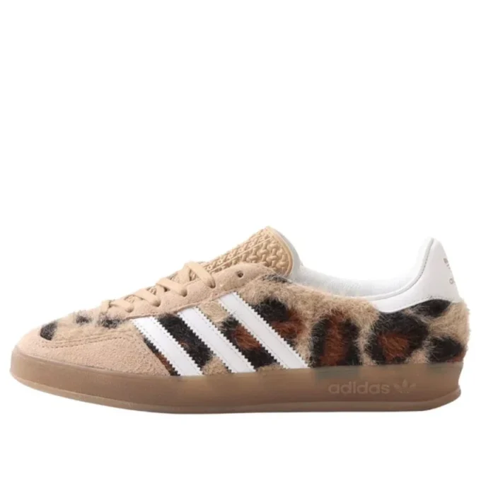 Adidas X Atmos Pink Gazelle Indoor ”Trinity Leopard Warm Sandstone”