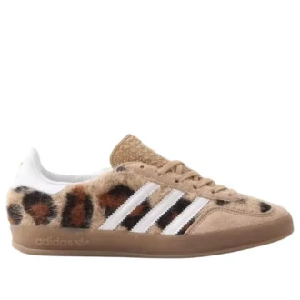 Adidas X Atmos Pink Gazelle Indoor ”Trinity Leopard Warm Sandstone”