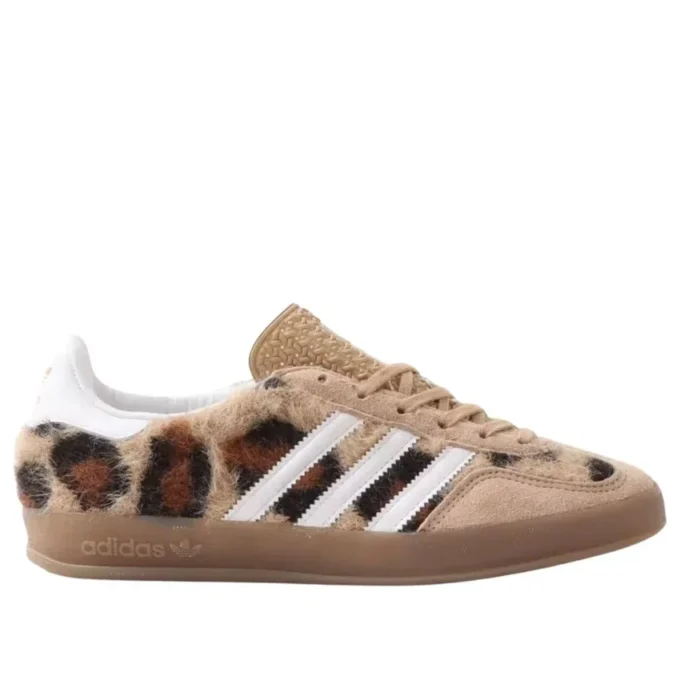 Adidas X Atmos Pink Gazelle Indoor ”Trinity Leopard Warm Sandstone”