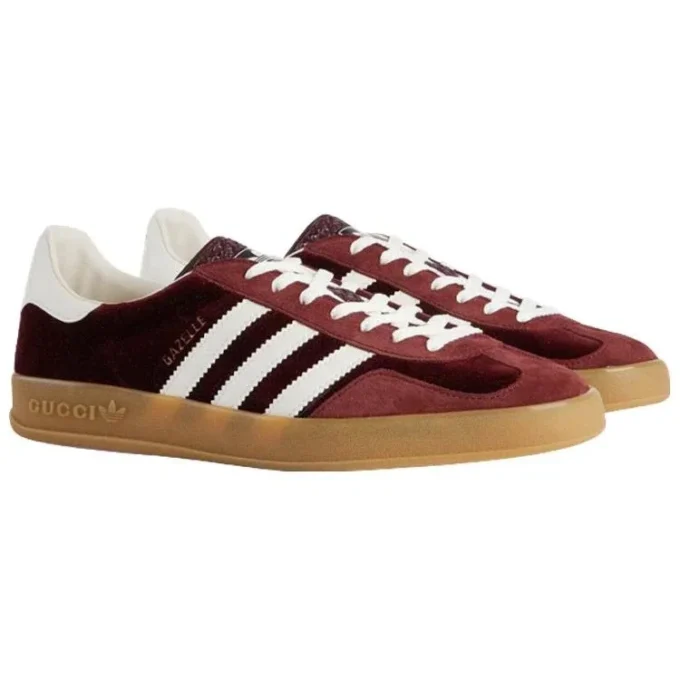 Adidas X Gucci Gazelle ”Burgundy Velvet”