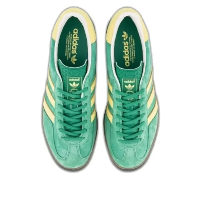 Adidasoriginal Gazelle Indoor ”Green Yellow Tan”